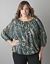 Print peasant blouse by Lane Bryant