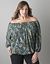 Print peasant blouse by Lane Bryant