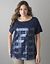 Plaid sequin tee by Lane Bryant