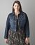 Dark sandblast denim jacket by Lane Bryant