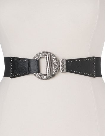 Studded sling stretch belt by Lane Bryant