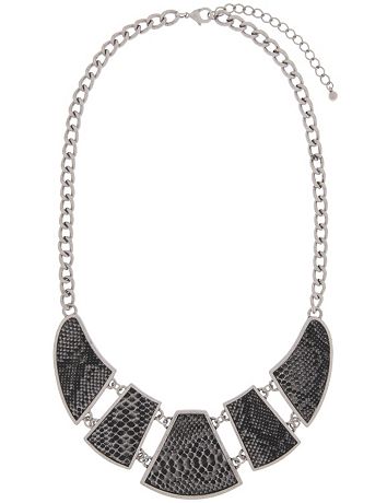 Snake print bib necklace by Lane Bryant