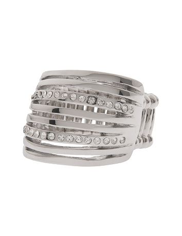 Rhinestone slit ring by Lane Bryant