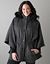 Cinched cape with hood by Lane Bryant