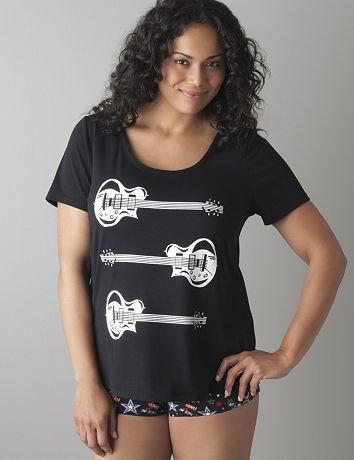 Pop Star boyshort PJ set by Cacique