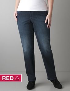 Straight leg jean with Right Fit Technology by Lane Bryant