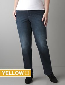 Straight leg jean with Right Fit Technology