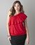 One shoulder ruffle top by Lane Bryant
