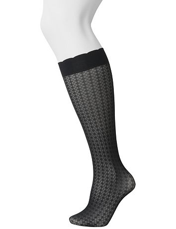 Patterned trouser sock 2-pair combo
