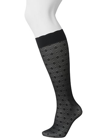Diamond trouser sock 2-pair combo