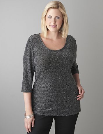 Plus Size Shimmer Top by Seven7