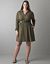 Shirt dress with belt by Lane Bryant