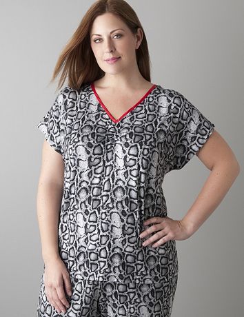 Tru to You python print sleep tee by Cacique