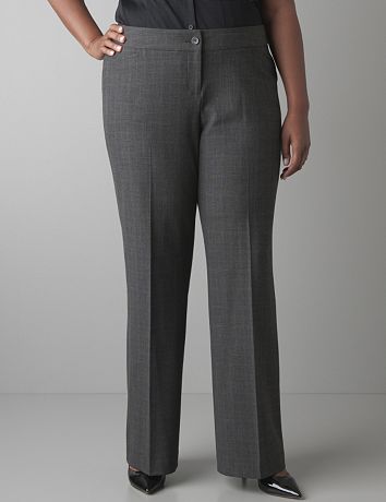 Plus Size Glen Plaid Trouser by Lane Bryant