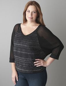 High Low Raglan Top by Seven7