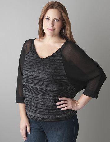 High Low Raglan Top by Seven7