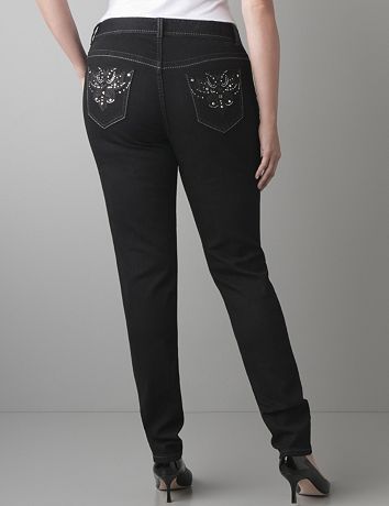 Embellished skinny jean by Lane Bryant
