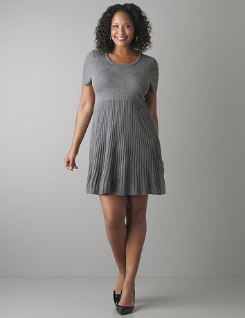 Short Sleeve Sweater Dress Tunic by Lane Bryant