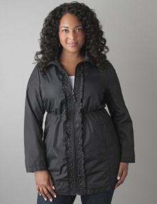 Plus Size Nylon Trench Coat by Lane Bryant