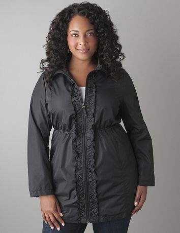 Plus Size Nylon Trench Coat by Lane Bryant