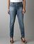 Leather trim skinny jean by Lane Bryant