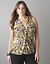 Twist front animal print shell by Lane Bryant