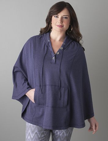 Plus Size Hooded Cape by Lane Bryant