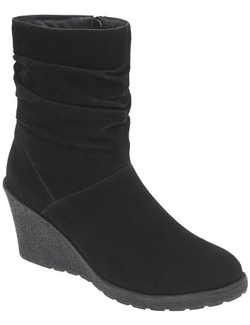 Slouched wedge boot by Lane Bryant
