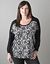 3/4 sleeve lace print top by Seven7