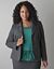 Plus Size Subtle Stripe Suit Jacket by Lane Bryant