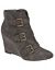 Buckled tall wedge boot by Lane Bryant