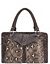 Colorblock snakeskin satchel by Lane Bryant