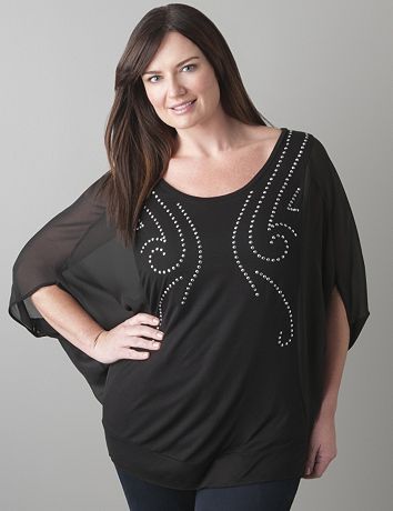 Studded batwing top by Seven7