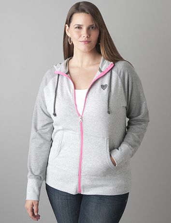 Colorblock hoodie by Lane Bryant
