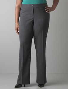 Subtle stripe pant by Lane Bryant