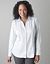 Striped cotton sateen shirt by Lane Bryant