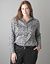 Animal  print cotton sateen shirt by Lane Bryant
