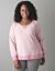 Plus Size Reversible Stripe Sweatshirt