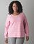 Plus Size Reversible Stripe Sweatshirt