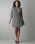 Plus Size Houndstooth Wrap Dress by Lane Bryant