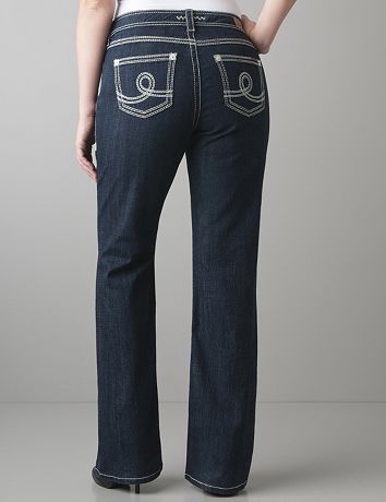 Stitch accent bootcut jean by Seven7