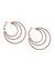 Chocolate triple hoop earrings by Lane Bryant