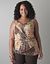 Wrap front paisley tank by Lane Bryant