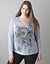 Embellished graphic hoodie by Lane Bryant