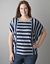 Double stripe dolman tee by Lane Bryant