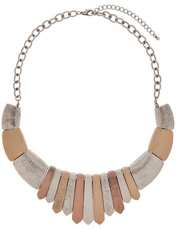Tri-tone tribal necklace by Lane Bryant