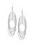 Dusted silvertone drop earrings by Lane Bryant