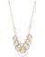 Goldtone hammered necklace by Lane Bryant