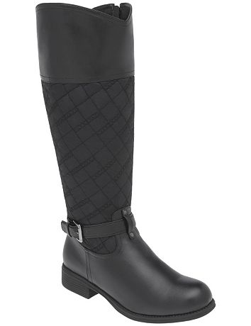 Quilted riding boot by Lane Bryant