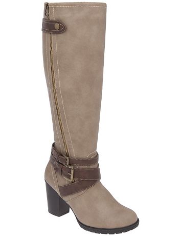 Zip & buckle boot by Lane Bryant
